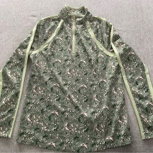 Arita Tek Top Sm Sunstopper 3.0 1/4 Zip Baselayer Horse Print